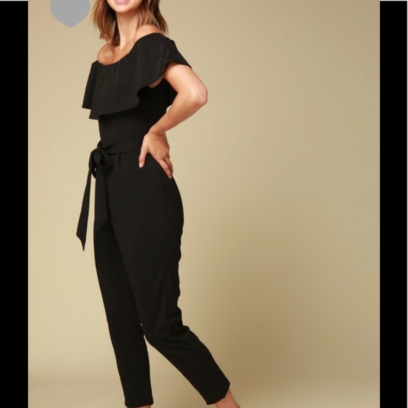 Off shoulder ruffle jumpsuit (LAST ONE ) - Picture 3 of 4